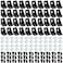 Zhengmy 50 Sets 2020 Series Aluminum Profile Connector Set Includes 50 Corner Brackets 100 M5 T Nuts and 100 M5x8 mm Hex Screw Bolts for 6 mm Slot Aluminum Extrusion Accessories Black Silver