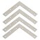 Alise L Flat BracketsCorner Bracket Corner Brace Mending Plate Repair 48x48 Stainless Steel Flat Braces for Wood Tables Chairs Sofas Beds Cabinets Doors and WindowsBrushed4Pcs