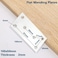 ANPTGHT 4Pcs Flat Mending Plates 4 x 2 Flat Straight Brace Bracket Heavy Duty 304 Stainless Steel Joining Plates for Shelves CabinetFurniture Corner Repair Fixing 100X50X2MM Black with Screws