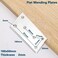ANPTGHT 4Pcs Flat Mending Plates 4 x 2 Flat Straight Brace Bracket Heavy Duty 304 Stainless Steel Joining Plates for Shelves CabinetFurniture Corner Repair Fixing 100X50X2MM Black with Screws