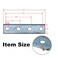 ASTAMOTOR 4 Hole Flat Plate Rectangular Connector Fitting Bracket Braces Fit for 12 Bolt in 158 Strut Channel 6 Pack