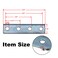 ASTAMOTOR 4 Hole Flat Plate Rectangular Connector Fitting Bracket Braces Fit for 12 Bolt in 158 Strut Channel 6 Pack