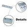 ASTAMOTOR 4 Hole Flat Plate Rectangular Connector Fitting Bracket Braces Fit for 12 Bolt in 158 Strut Channel 6 Pack