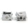 Befenybay 2PCS Extruded Aluminum Profile Pivot Universal Angle Joint for 6mm Slot Aluminum Extrusion Profile 2020 Series Universal Angle Joint