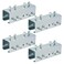 BIAXJUNY Strut Channel Connector Extend Bracket31mm Thickness U Shaped Splice Connector Joiner Extend Mounting Bracket Connection for 158 Wide 158 Height Strut Channel 4 PCS