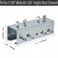 BIAXJUNY Strut Channel Connector Extend Bracket31mm Thickness U Shaped Splice Connector Joiner Extend Mounting Bracket Connection for 158 Wide 158 Height Strut Channel 4 PCS