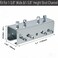 BIAXJUNY Strut Channel Connector Extend Bracket31mm Thickness U Shaped Splice Connector Joiner Extend Mounting Bracket Connection for 158 Wide 158 Height Strut Channel 4 PCS