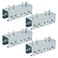 BIAXJUNY Strut Channel Connector Extend Bracket31mm Thickness U Shaped Splice Connector Joiner Extend Mounting Bracket Connection for 158 Wide 158 Height Strut Channel 4 PCS