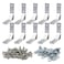 BLCCLOY 10 Set 78x78mm 2020 Aluminum Extrusion T Slot Corner Bracket 20 Series Extruded Hardware 90 Degree Right Angle Connector with M5 Bolts Nuts for 2020 80 20 2040 T V Slot Aluminum Profile