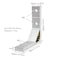 BLCCLOY 10 Set 78x78mm 2020 Aluminum Extrusion T Slot Corner Bracket 20 Series Extruded Hardware 90 Degree Right Angle Connector with M5 Bolts Nuts for 2020 80 20 2040 T V Slot Aluminum Profile