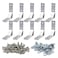 BLCCLOY 10 Set 78x78mm 2020 Aluminum Extrusion T Slot Corner Bracket 20 Series Extruded Hardware 90 Degree Right Angle Connector with M5 Bolts Nuts for 2020 80 20 2040 T V Slot Aluminum Profile