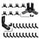 BLCCLOY 20Pcs 2020 Aluminum Extrusion Profiles Black L Interior Corner Bracket with Screws Hardware 8Pcs 20 Series 3Way Tri End Brackets for 2020 2040 V Slot Extruded Aluminum Accessories