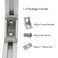 BLCCLOY 20Sets 10 Extrusion Brackets 1 x 1 1010 Series Aluminum Extrusion Profiles Connector Set 20pcs 10 Extruded Aluminum Corner with T Slide Nuts Bolts for 10 Series Extrusion Profiles Rail