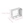 BOLWHAO 4 PCS Box Mounting Bracket for Low Profile Blinds 25inch Window Brackets Side Mount White 2 Set