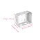 BOLWHAO 4 PCS Box Mounting Bracket for Low Profile Blinds 25inch Window Brackets Side Mount White 2 Set