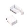 BOLWHAO 4 PCS Box Mounting Bracket for Low Profile Blinds 25inch Window Brackets Side Mount White 2 Set