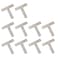 BTMB Stainless Steel Steel T Shape Flat Repair Mending Plate Joining Bracket BracePack of 10 80x80mm31x31