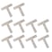 BTMB Stainless Steel Steel T Shape Flat Repair Mending Plate Joining Bracket BracePack of 10 80x80mm31x31