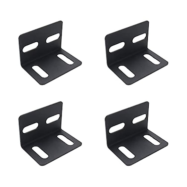 Dahszhi 4Pcs Angle Bracket 90 Degree L Shape T Shape Right Angle Corner Connector 4 Holes with Adjustable Spacing 287x193x193