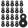 SeptCity Figure 8 Fastener Heavy Duty Table Top Fasteners Desktop Clips Tabletop Connector Bracket Black 20 20