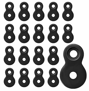SeptCity Figure 8 Fastener Heavy Duty Table Top Fasteners Desktop Clips Tabletop Connector Bracket Black 20 20