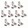 FOCMKEAS 10Pcs Interior Joint Brackets 90 Degree T Slot LShape Corner Brackets Internal Angle Connectors for European Standard 3030 Series 8mm T Slot Aluminum Extrusion Profile Zinc Alloy