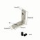 FOCMKEAS 10Pcs Interior Joint Brackets 90 Degree T Slot LShape Corner Brackets Internal Angle Connectors for European Standard 3030 Series 8mm T Slot Aluminum Extrusion Profile Zinc Alloy