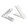 FOCMKEAS 3PCS 45 Degree Angle 2020 Aluminum Corner Brackets Profile Corner Joint Connectors Angle Braces Sliver Tone