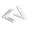 FOCMKEAS 3PCS 45 Degree Angle 2020 Aluminum Corner Brackets Profile Corner Joint Connectors Angle Braces Sliver Tone