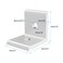 FOCMKEAS 4Pcs Inside Corner Bracket Gusset2 Hole Aluminum L Bracket Connector for 4040mm Aluminum Extrusion Profile 40x40 with Slot 8mm Sliver Tone