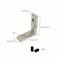FOCMKEAS 6Pcs Interior Joint Brackets 90 Degree T Slot LShape Corner Brackets Internal Angle Connectors for European Standard 4040 Series 8mm T Slot Aluminum Extrusion Profile Zinc Alloy