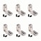 FOCMKEAS 6Pcs Interior Joint Brackets 90 Degree T Slot LShape Corner Brackets Internal Angle Connectors for European Standard 4040 Series 8mm T Slot Aluminum Extrusion Profile Zinc Alloy