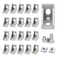 FORRCKY 20Sets 2020 Series Aluminum Extrusion Profile L Connector Bracket 20 Right Angle Joint Conner with Esquina 20 Extruded Aluminium Perfiles T Slot with 40Pcs Hardware M6 Nut Bolts
