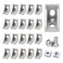 FORRCKY 20Sets 2020 Series Aluminum Extrusion Profile L Connector Bracket 20 Right Angle Joint Conner with Esquina 20 Extruded Aluminium Perfiles T Slot with 40Pcs Hardware M6 Nut Bolts