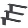 Hardow Free Hanging Side Wall Floating Shelf Bracket 3 Pack 16 Inch Heavy Duty Countertop Support Bracket for Breakfast Bars Cabinet Granite Countertops with No Knee Wall or Pony Wall