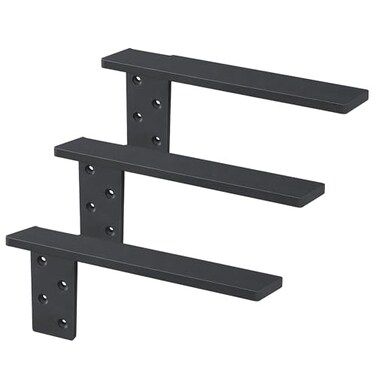 Hardow Free Hanging Side Wall Floating Shelf Bracket 3 Pack 16 Inch Heavy Duty Countertop Support Bracket for Breakfast Bars Cabinet Granite Countertops with No Knee Wall or Pony Wall