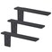 Hardow Free Hanging Side Wall Floating Shelf Bracket 3 Pack 16 Inch Heavy Duty Countertop Support Bracket for Breakfast Bars Cabinet Granite Countertops with No Knee Wall or Pony Wall