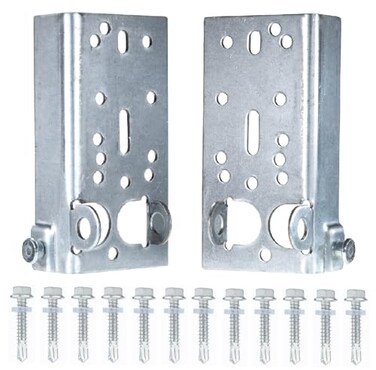 Bamboo's Grocery Garage Door Bottom Lifting Bracket with 12 Pcs M6 Mounting Bolts for 716Inch Stem Residential Bottom Roller Brackets 1 Pair