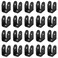 GBGS 20 Pcs Black 34 U BracketsThickness 183 mmPowder Coating