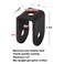 GBGS 20 Pcs Black 34 U BracketsThickness 183 mmPowder Coating