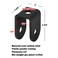 GBGS 20 Pcs Black 34 U BracketsThickness 183 mmPowder Coating