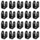 GBGS 20 Pcs Black 34 U BracketsThickness 183 mmPowder Coating