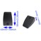 HAJXZH 4PCS Desk Privacy Panel Clamp Aluminum Alloy Desk Partition Support Bracket Black Desktop Accessories for Panels 420mm Thick