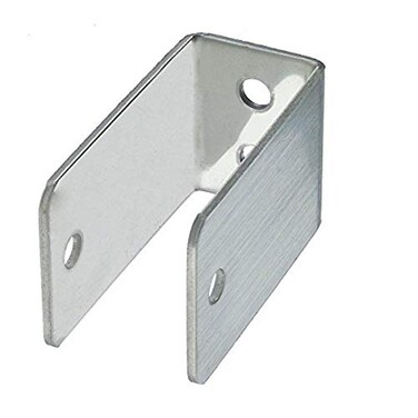 Harris Hardware 11989 Extra Long U Bracket Stamped Stainless Steel 34Inch Panel Thickness 212Inch Bracket Stamped Stainless Steel Height 78Inch Base Length 112Inch Base Width