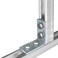 heneng 6 Pack L Bracket Hardware for 158 Strut Channel 316 Thick