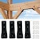ITeVe.GD ITEVEGD Flush Inside 45 Degree Angle Bracket Connector Steel Tie Plate 012 Thick Steel Joint Timber Connector for Butt Post and Beam Fixing Furniture 4Pack