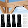 ITeVe.GD ITEVEGD Flush Inside 45 Degree Angle Bracket Connector Steel Tie Plate 012 Thick Steel Joint Timber Connector for Butt Post and Beam Fixing Furniture 4Pack