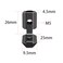 Iverntech 16Pcs Black 2020 Series LShape Interior Inside Corner Connector Joint Bracket with Screws Wrench for 20x20 Series Aluminum Extrusion Profile 6mm Slot