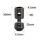 Iverntech 16Pcs Black 2020 Series LShape Interior Inside Corner Connector Joint Bracket with Screws Wrench for 20x20 Series Aluminum Extrusion Profile 6mm Slot