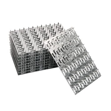 JAVOUKA 20 Pack 6x4 inch Truss Mending Plate with 8mm Nail Teeth Galvanized Steel Flat Mending Plates Repair Pronged Truss Mending Plate Thickness 1mm for Timber Roofing Wood Truss Connector Plate